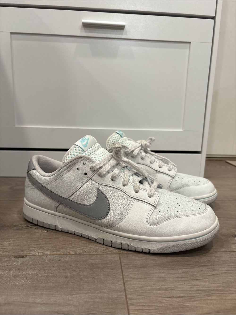 Nike Dunk Low Retro SE 'Winter Storm' White Blue Shoes HQ3619-121 Men's Size 13